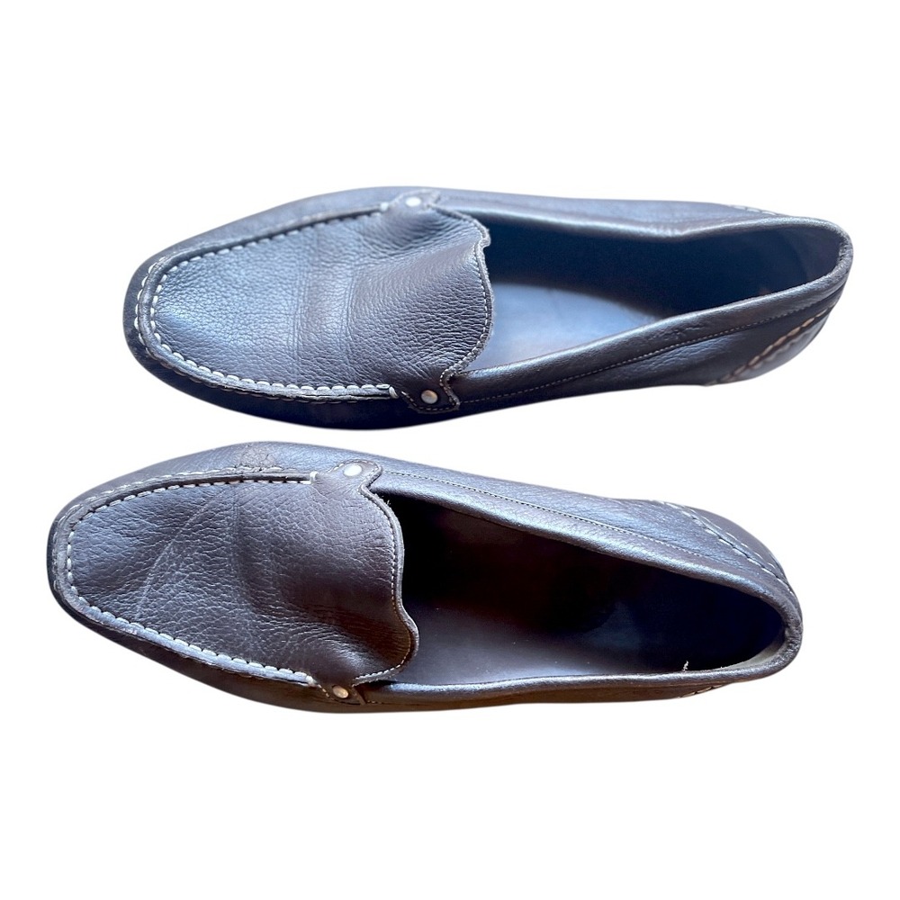 Bally Jasmine Brown‎ Leather Driving Loafers Designer Quiet Luxury 8 - Picture 4 of 12